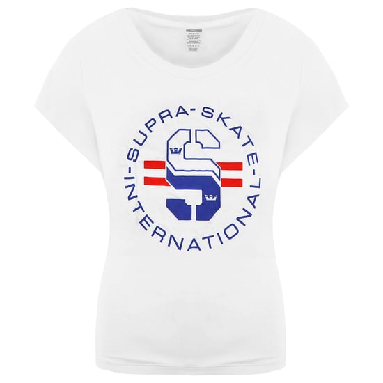 Supra Short Sleeve Round Neck White Mens Skate T-Shirt 192233 166