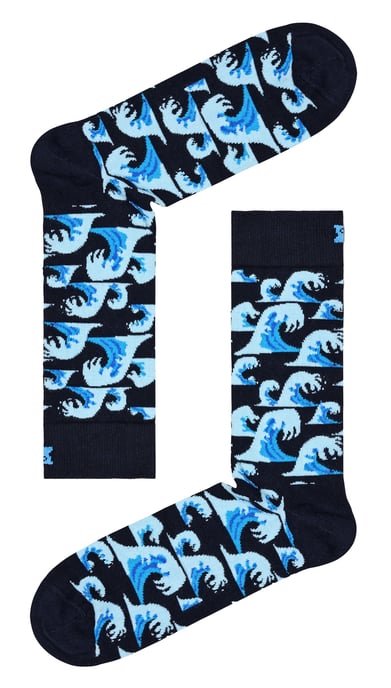 Happy Socks - Novelty Golfwave Sokken | Geweldig Cadeau - Golven - Image 2