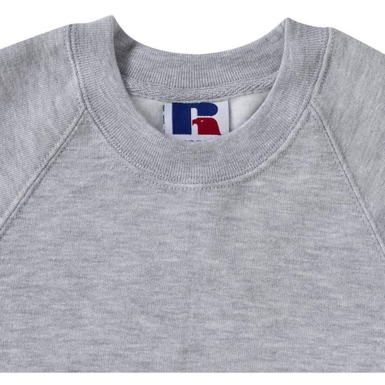Russell Klassiek sweatshirt (Licht Oxford) - Image 4