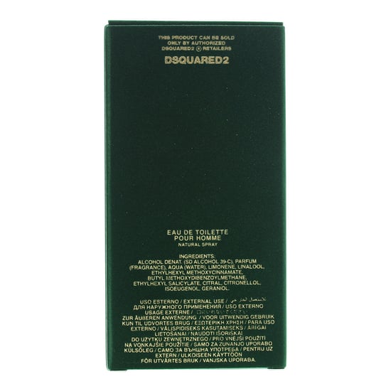 Dsquared2 Green Wood Edt Spray 100ml. - Image 2