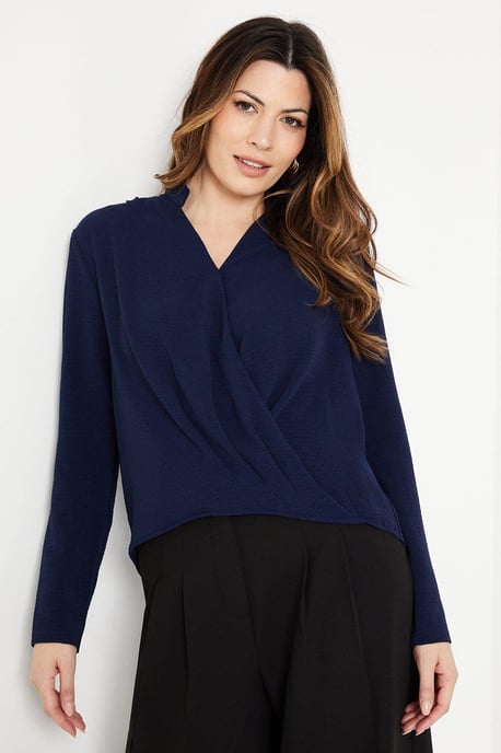 Long Sleeve Wrap Top - Image 1