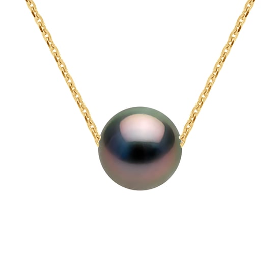 DIADEMA - Necklace - Tahitian Pearl - Yellow Gold