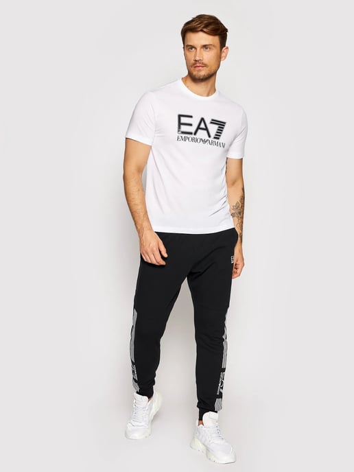 EA7 Emporio Armani Men's Short Sleeve T-Shirt, White