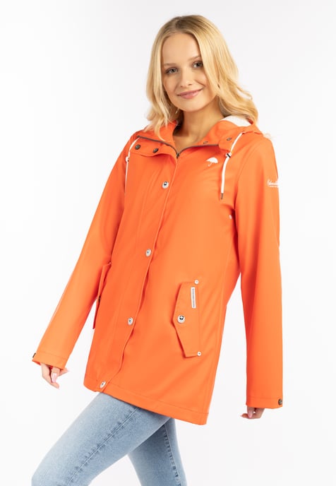 Schmuddelwedda Regenjas bridgeport Dames ORANJE ROOD-280 - Image 3