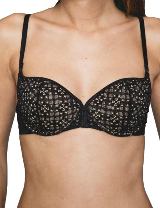 17832 Maison Lejaby Air Du Temps 1930 Padded Demi Cup Bra