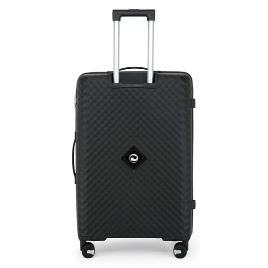 Dual 4 Wheel Robust Lightweight TSA Hard Shell Black Suitcase Luggage Travel Bags Set