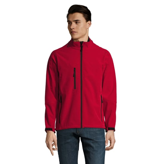 SOLS Heren Relax Soft Shell Jas (Peperrood) - Image 1