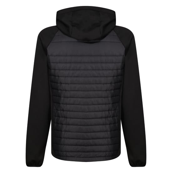 Regatta Mens Navigate Quilted Hybrid Jacket (Black/New Royal)