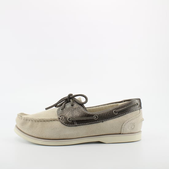 Timberland Klassieke Bootschoenen Off White Leer Vrouwen Veterschoenen A1C2S - Image 3