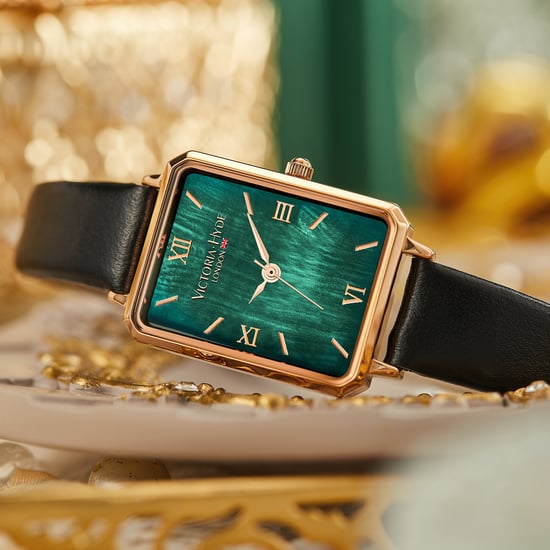 Victoria Hyde Horloge Hampton in Zwart Groen - Image 5