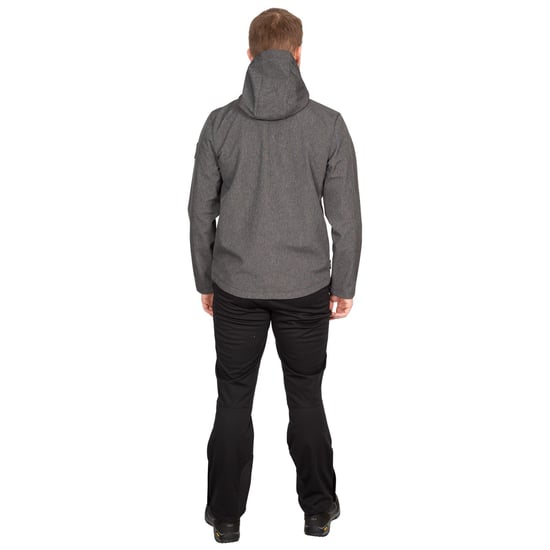 Trespass Mens Anak Soft Shell Jacket (Black Marl)