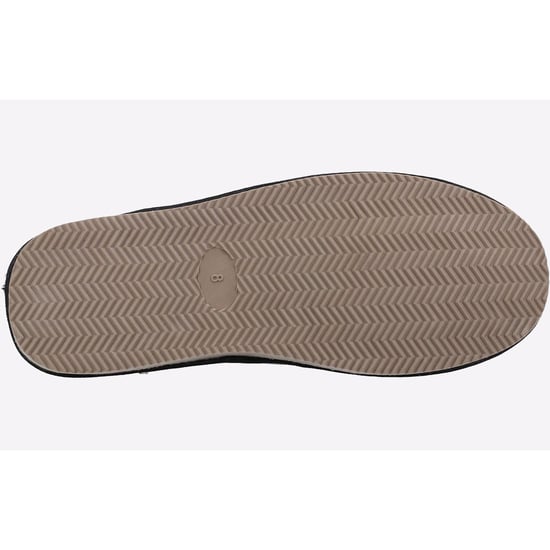 Hush Puppies Heren Coady Leren Slippers (Zwart) - Image 3