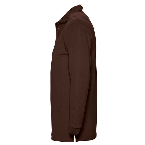 SOLS Volwassen uniseks Winter II poloshirt met lange mouwen (Chocolade) - Image 3