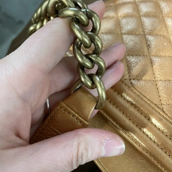 Chanel Quilted Medium Boy Flap Bag in Brown Lambskin Leather - Image 5