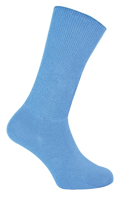 Dr.Socks - Extra brede bamboe oedeemsokken - Blauw - Image 2