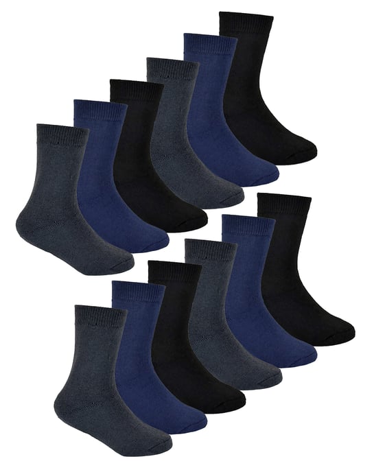 12 paar multiverpakking thermo kindersokken | Sock Snob | Dikke kindersokken voor de winter | Jongens & Meisjes - BNG - Image 1
