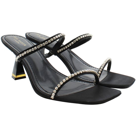 Ted Baker Rinita Diamante Dames Zwart Hak Sandalen - Image 2