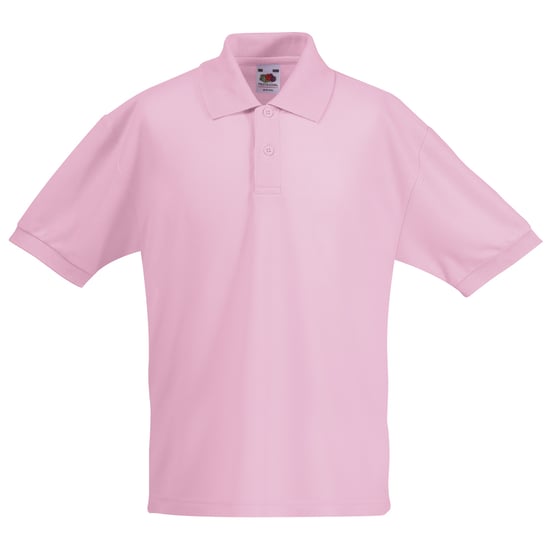 Fruit of the Loom Kinder/Kids Piqué Poloshirt met Korte Mouwen (Licht Roze) - Image 1