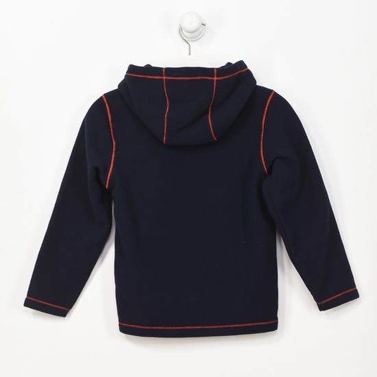 K TAU fleece sweatshirt high neck with hood GA4EPP boy