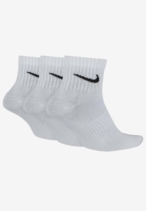 Nike Dry Cushion Everyday 3 paar enkelsokken in wit - Image 2