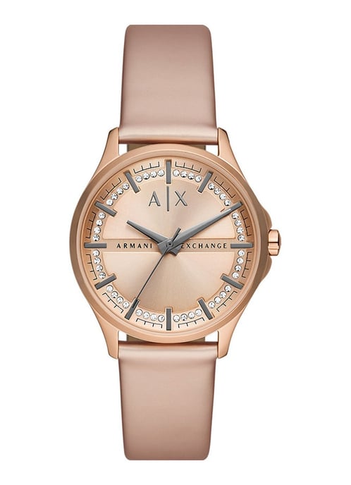 Armani Exchange Dames Hampton Vrouwen Roze Gouden Horloge AX5272 - Image 1