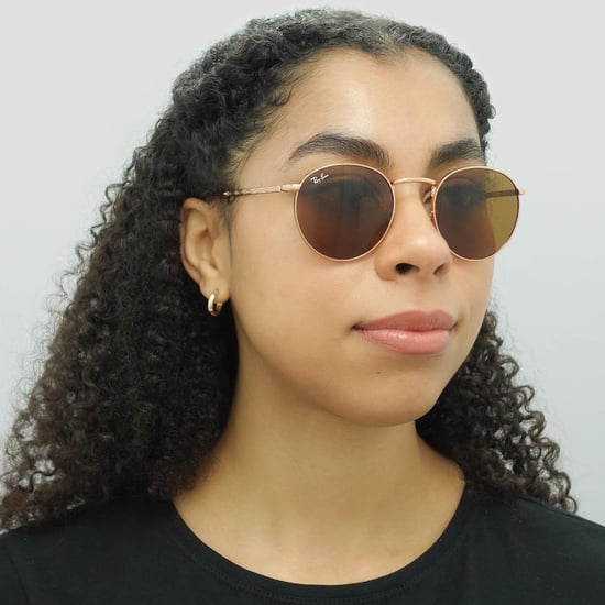 Ray-Ban Round Unisex Rose Gold Brown RB3637 New Round