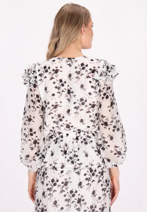 Dreimaster Blouse Dames wit - Image 4