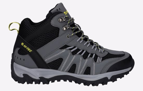 Hi-Tec Jaguar Mid Polyester Heren Wandelschoenen In Grafiet/Zwart/Citroen - Image 1