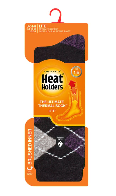 Heat Holders Lite - Geïsoleerde thermo damessokken - Zwart (Cali) - Image 2