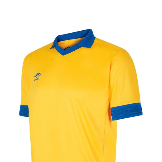Umbro Tempest-kindertrui met korte mouwen (Geel/royaal blauw) - Image 3