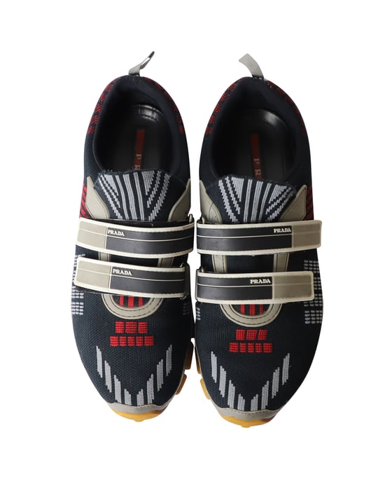 Prada Cross Section Sneakers in Multicolor Brei - Image 5