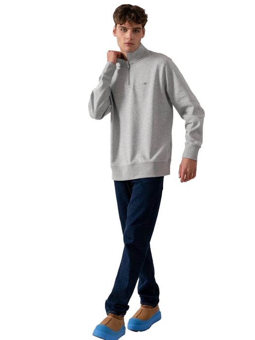 Gant heren Shield Sweatshirt met halve rits - Image 4