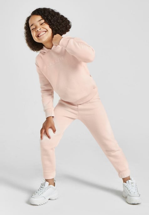 McKenzie Girls Mini Essential Overhead Tracksuit in Pink - Image 1