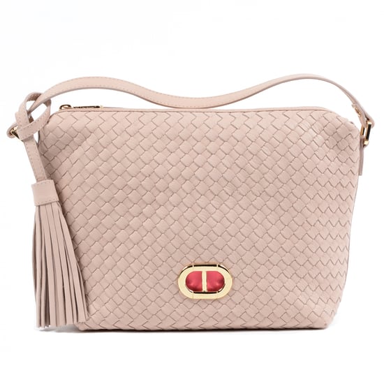 Dee Ocleppo Womens Bag GM1792 INTRECCIO MIAMI SILVER PINK