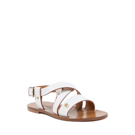 Dee Ocleppo Womens Flat Sandal White OC3501 White Calf - Image 1