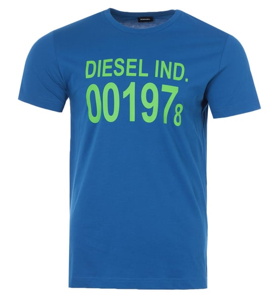 Heren Diesel T-DIEGO T-Shirt in Blauw - Image 1