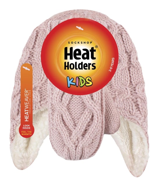 Heat Holders Meisjes Majestueuze Trapper Hat Mitts Set - Schemerig Roze - Image 2