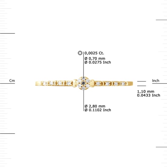 DIADEMA - Ring - Diamonds - Yellow Gold