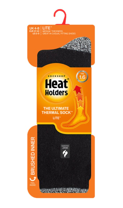 Heat Holders Lite - Geïsoleerde thermo damessokken - Zwart / Wit H&T (Tenerife) - Image 2