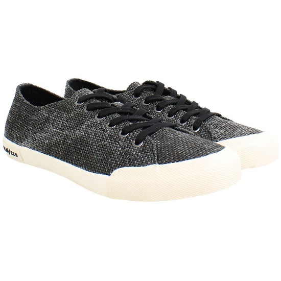 Seavees Monterey Raffia Dames Zwarte Sneakers - Image 2