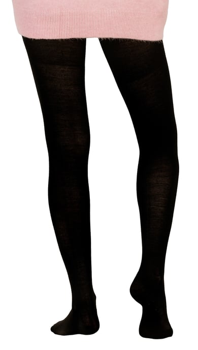 Steven - 1 Paar Merino Wol Tights Vrouwen - Warme Thermische Winter Panty's - Zwart - Image 1