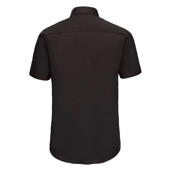 Russell Collection Heren Easy-Care Fitted Overhemd met korte mouwen (Zwart) - Image 2
