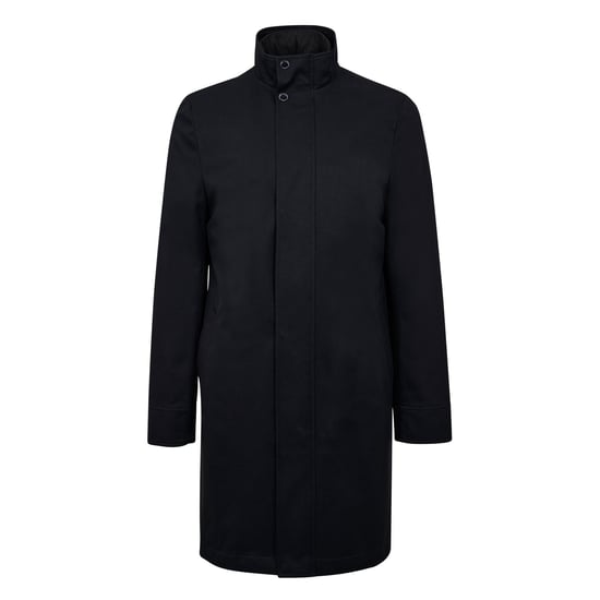 Ted Baker Erolson Mantel met trechterhals in Navy - Image 1