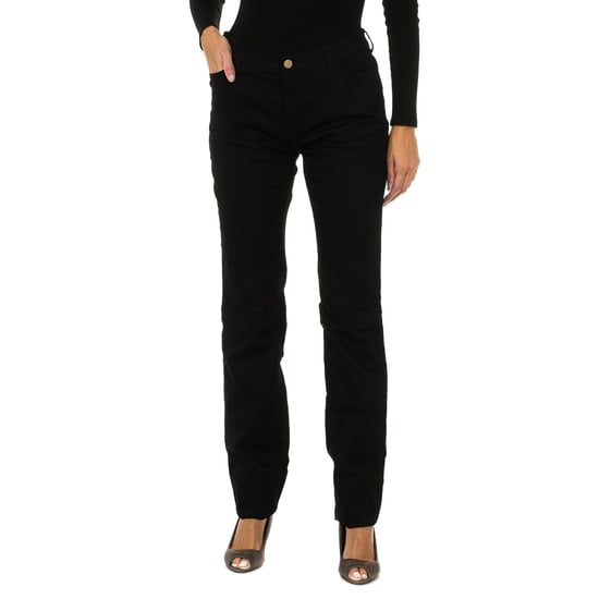 Long stretch fabric pants 6Y5J85-5DXIZ woman