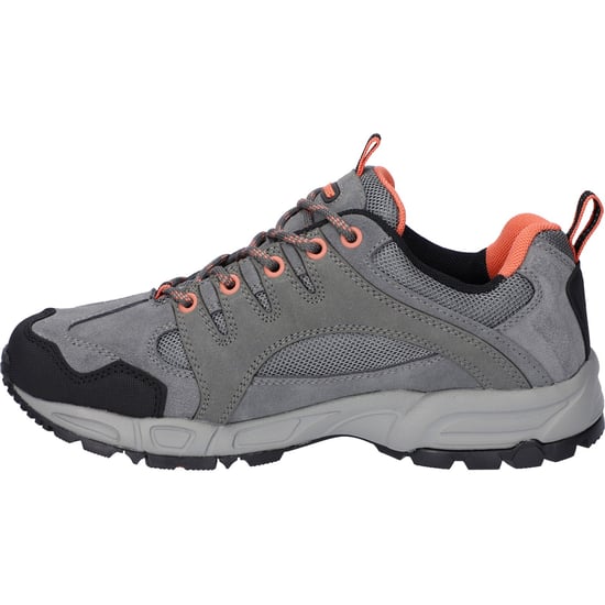 Hi-Tec Auckland Lite Leren Wandelschoenen Voor Dames In Staal/Koraal/Cool Grijs - Image 5