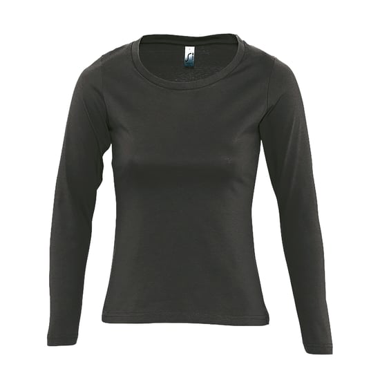 SOLS Dames/dames Majestic T-Shirt met lange mouwen (Donkergrijs) - Image 1