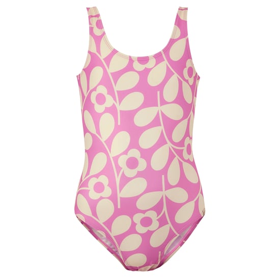 Regatta Meisjes Orla Kiely Jasmine Bloem Eèndelig Zwempak (Lila/Crème) - Image 1