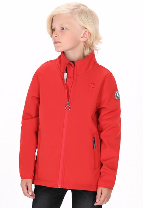 Schmuddelwedda softshell jas jongens (kinderen) rood - Image 3