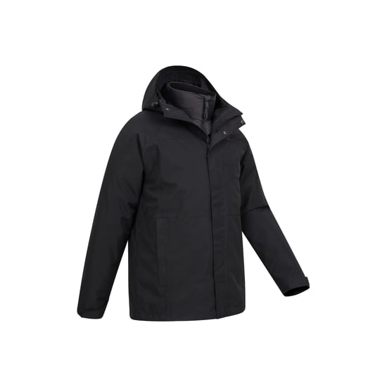 Mountain Warehouse Heren Alaskan 3 In 1 Waterdichte Jas (Zwart) - Image 5