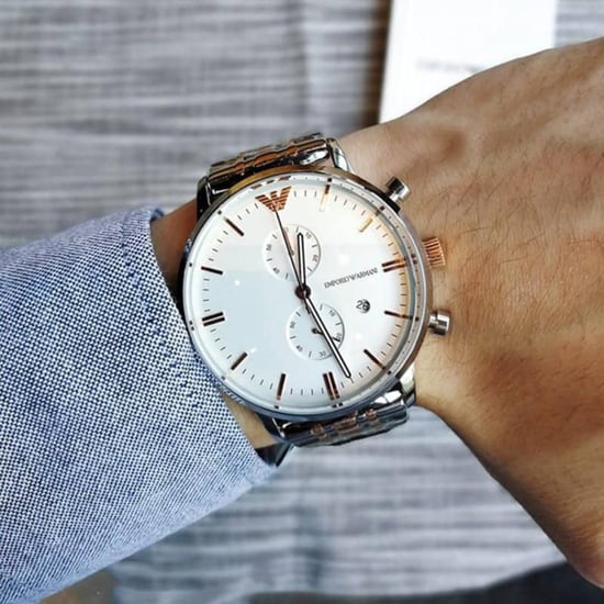 Emporio Armani AR0399 Tweekleurig herenhorloge met chronograaf - Image 6